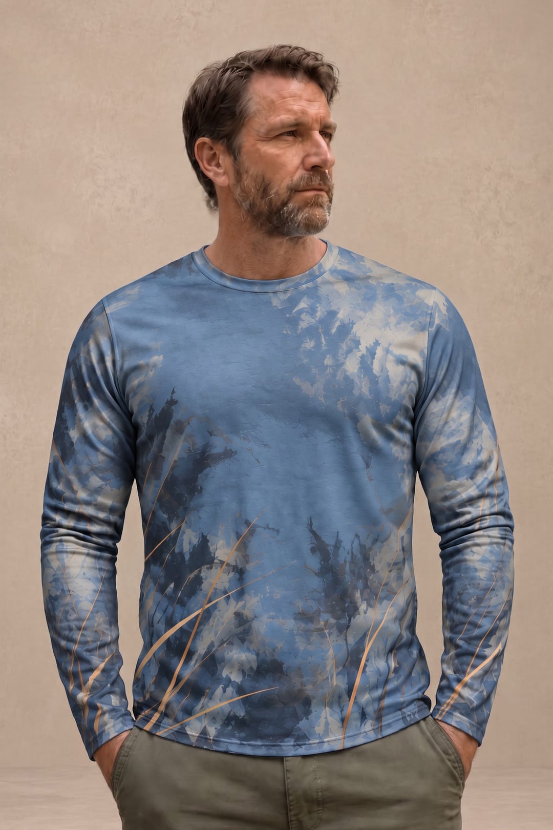 Performance Hunting Long Sleeve - Wood Duck Blue Marsh Glide - ULS710K image 3