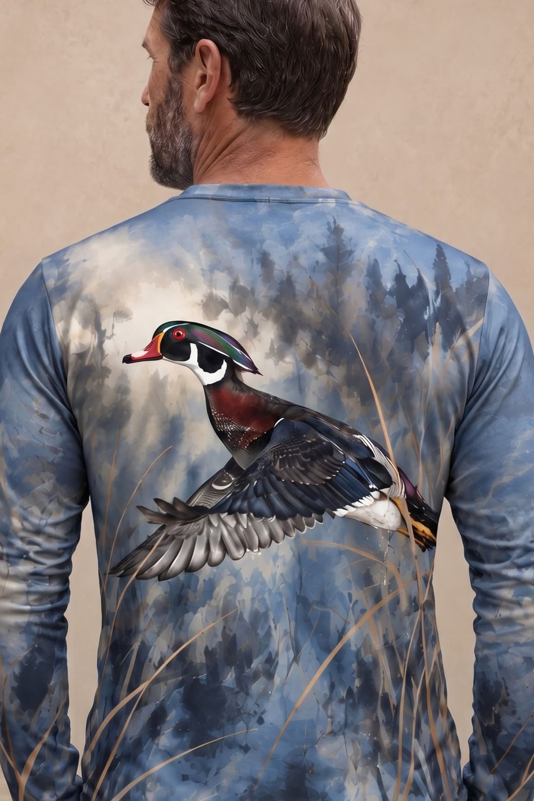 Performance Hunting Long Sleeve - Wood Duck Blue Marsh Glide - ULS710K image 4