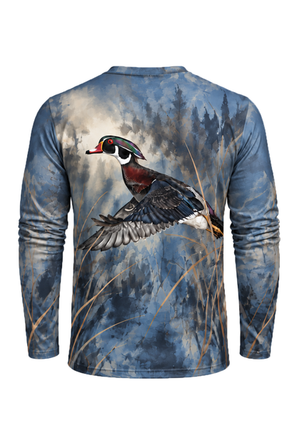 Performance Hunting Long Sleeve - Wood Duck Blue Marsh Glide - ULS710K image 5