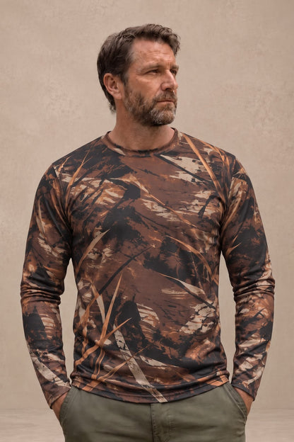Performance Hunting Long Sleeve - Wood Duck Amber Marsh Splash - ULS711K image 3