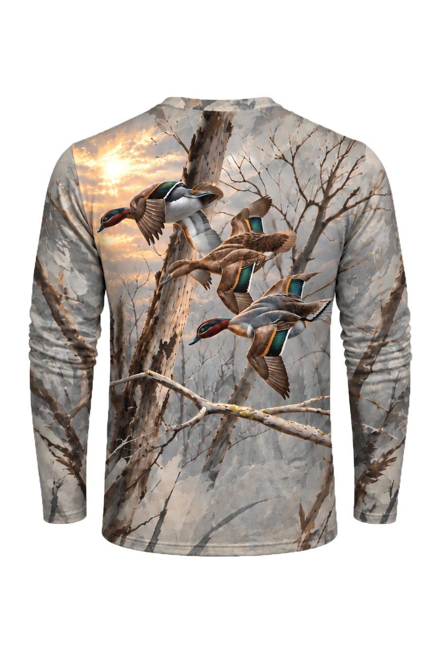 Performance Hunting Long Sleeve - Wood Duck Misty Timber Flight - ULS712K image 5