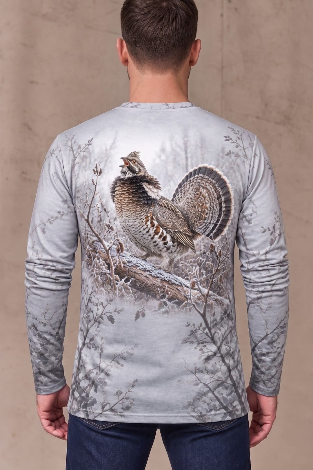Performance Hunting Long Sleeve - Frost Alder Grouse Call - ULS713K image 2