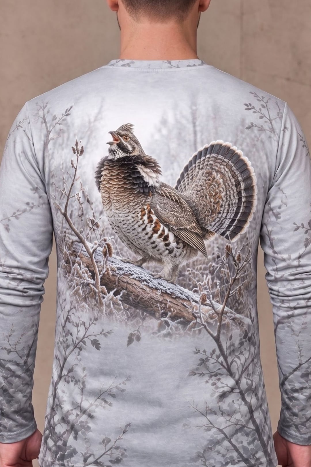 Performance Hunting Long Sleeve - Frost Alder Grouse Call - ULS713K image 4