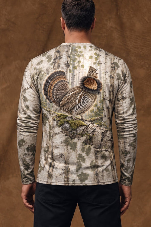 Performance Hunting Long Sleeve - Birch Aspen Grouse Drum - ULS715K image 2