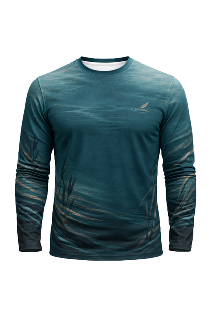 Performance Hunting Long Sleeve - Emerald Wake Teal Duck Rise - ULS717K image 6