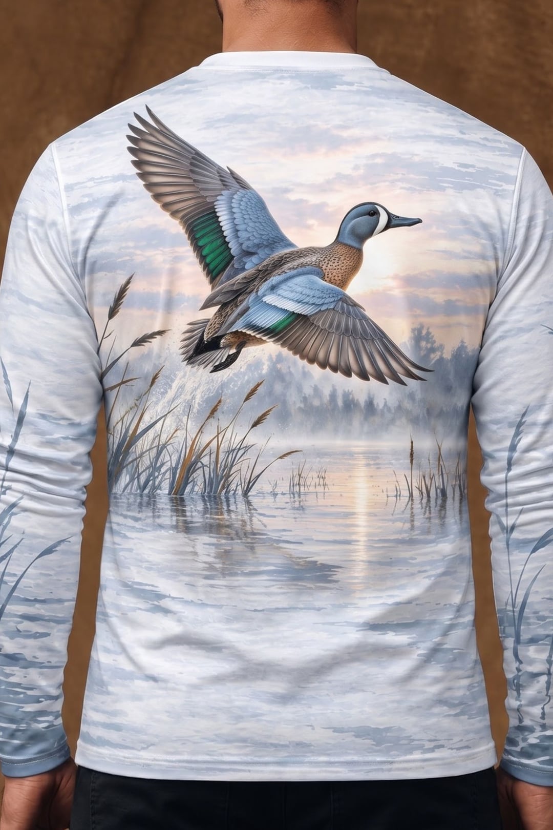 Performance Hunting Long Sleeve - Blue Wing Dawn Teal Flight - ULS718K image 4
