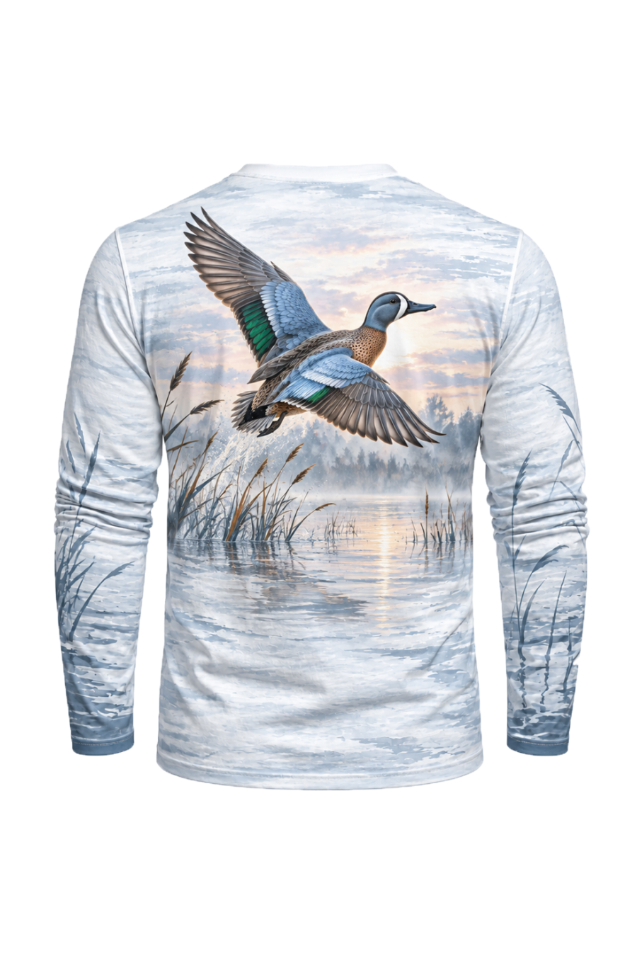 Performance Hunting Long Sleeve - Blue Wing Dawn Teal Flight - ULS718K image 5