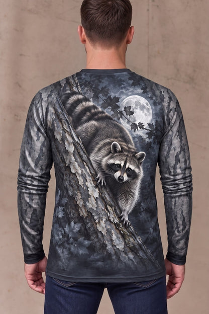 Performance Hunting Long Sleeve - Moonlit Sycamore Raccoon Prowl - ULS719K image 2