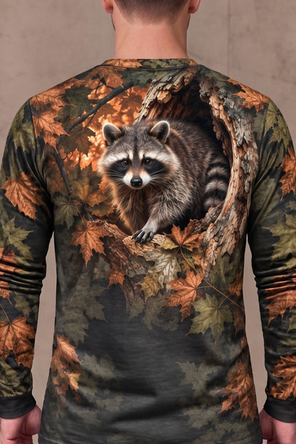 Performance Hunting Long Sleeve - Autumn Den Raccoon Watch - ULS721K image 4