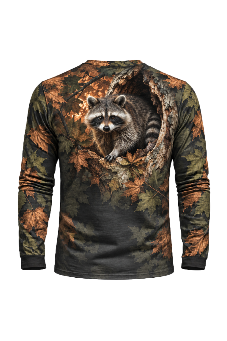 Performance Hunting Long Sleeve - Autumn Den Raccoon Watch - ULS721K image 5