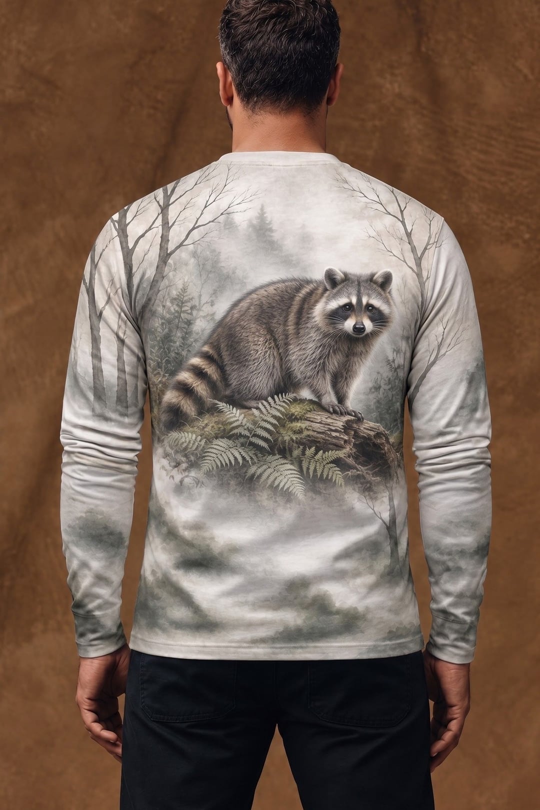Performance Hunting Long Sleeve - Misty Hollow Raccoon Sentinel - ULS722K image 2