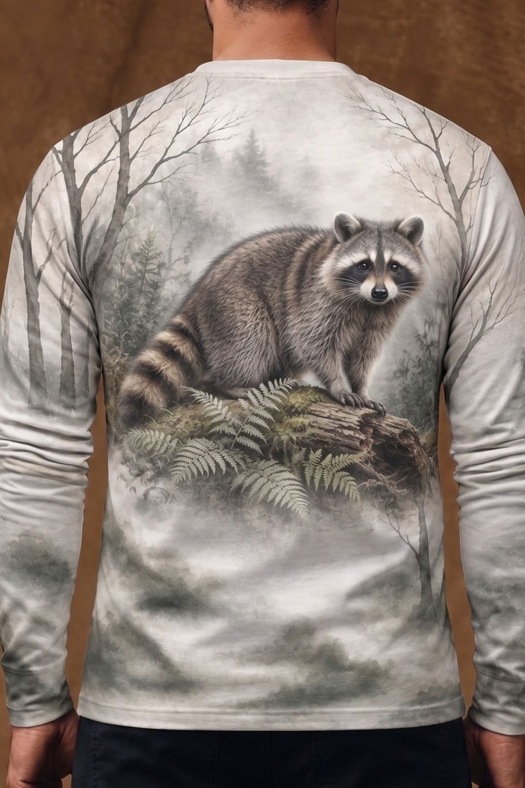 Performance Hunting Long Sleeve - Misty Hollow Raccoon Sentinel - ULS722K image 4