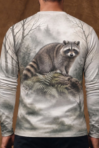 Performance Hunting Long Sleeve - Misty Hollow Raccoon Sentinel - ULS722K image 4