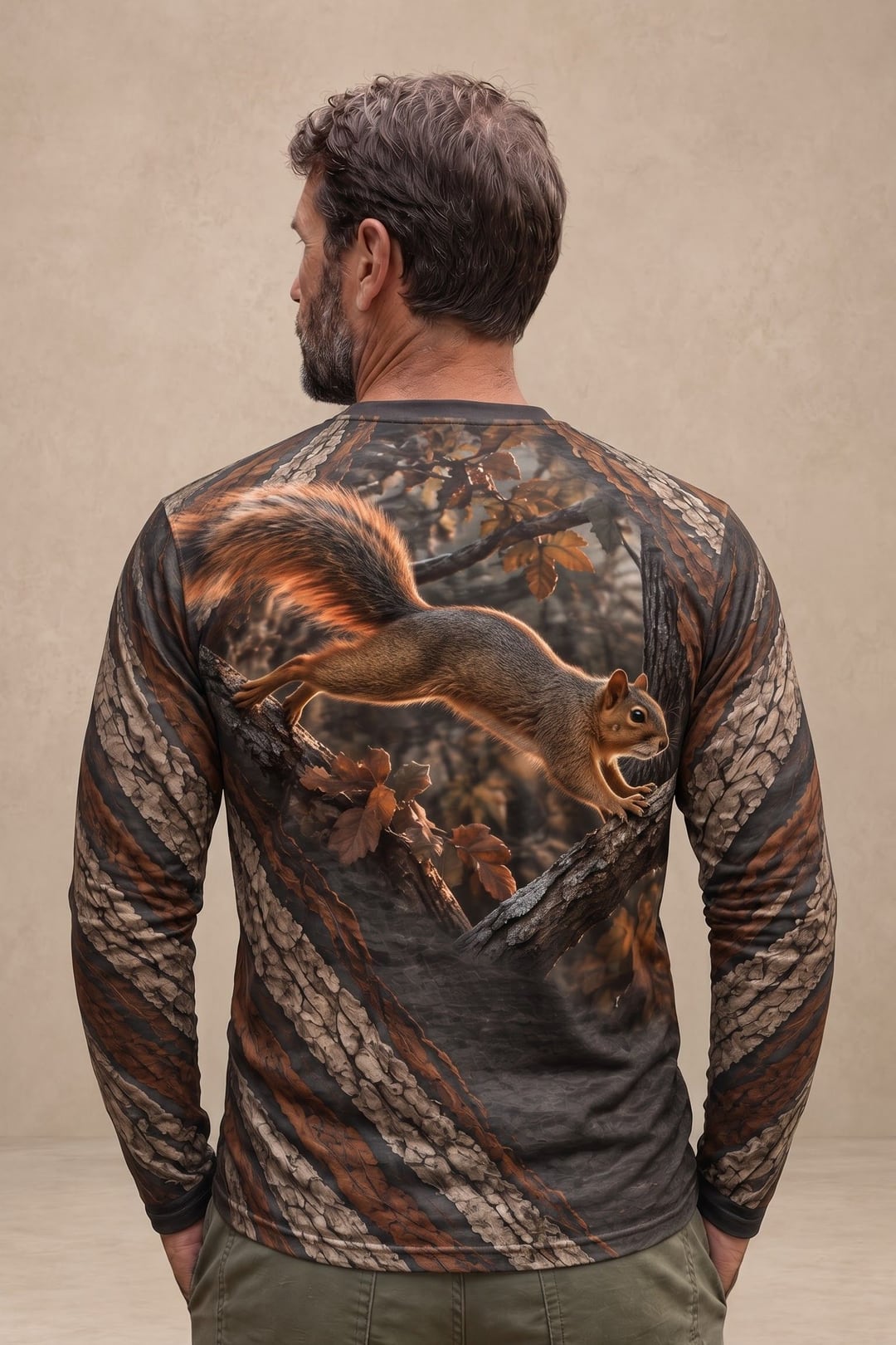 Performance Hunting Long Sleeve - Hickory Timber Squirrel Leap - ULS723K image 2