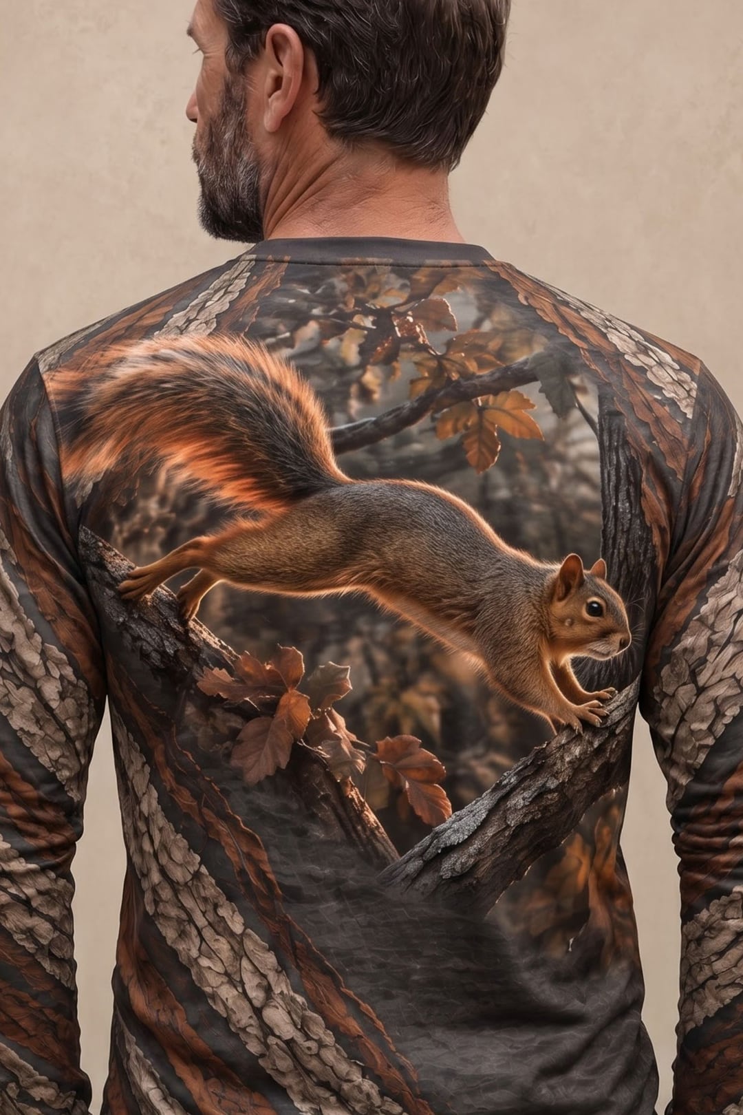 Performance Hunting Long Sleeve - Hickory Timber Squirrel Leap - ULS723K image 4