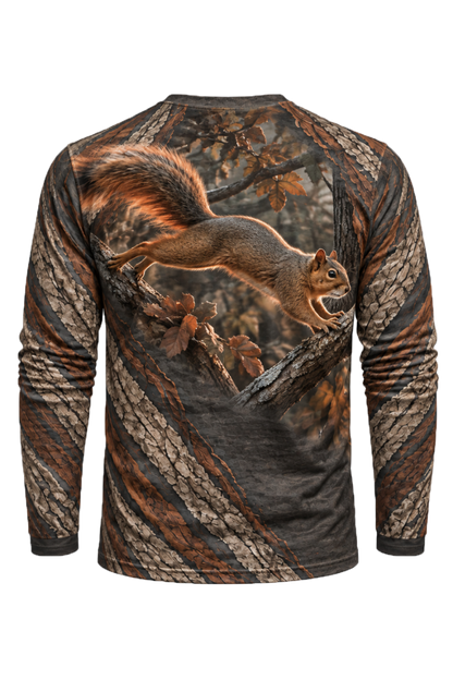 Performance Hunting Long Sleeve - Hickory Timber Squirrel Leap - ULS723K image 5