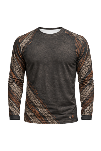 Performance Hunting Long Sleeve - Hickory Timber Squirrel Leap - ULS723K image 6