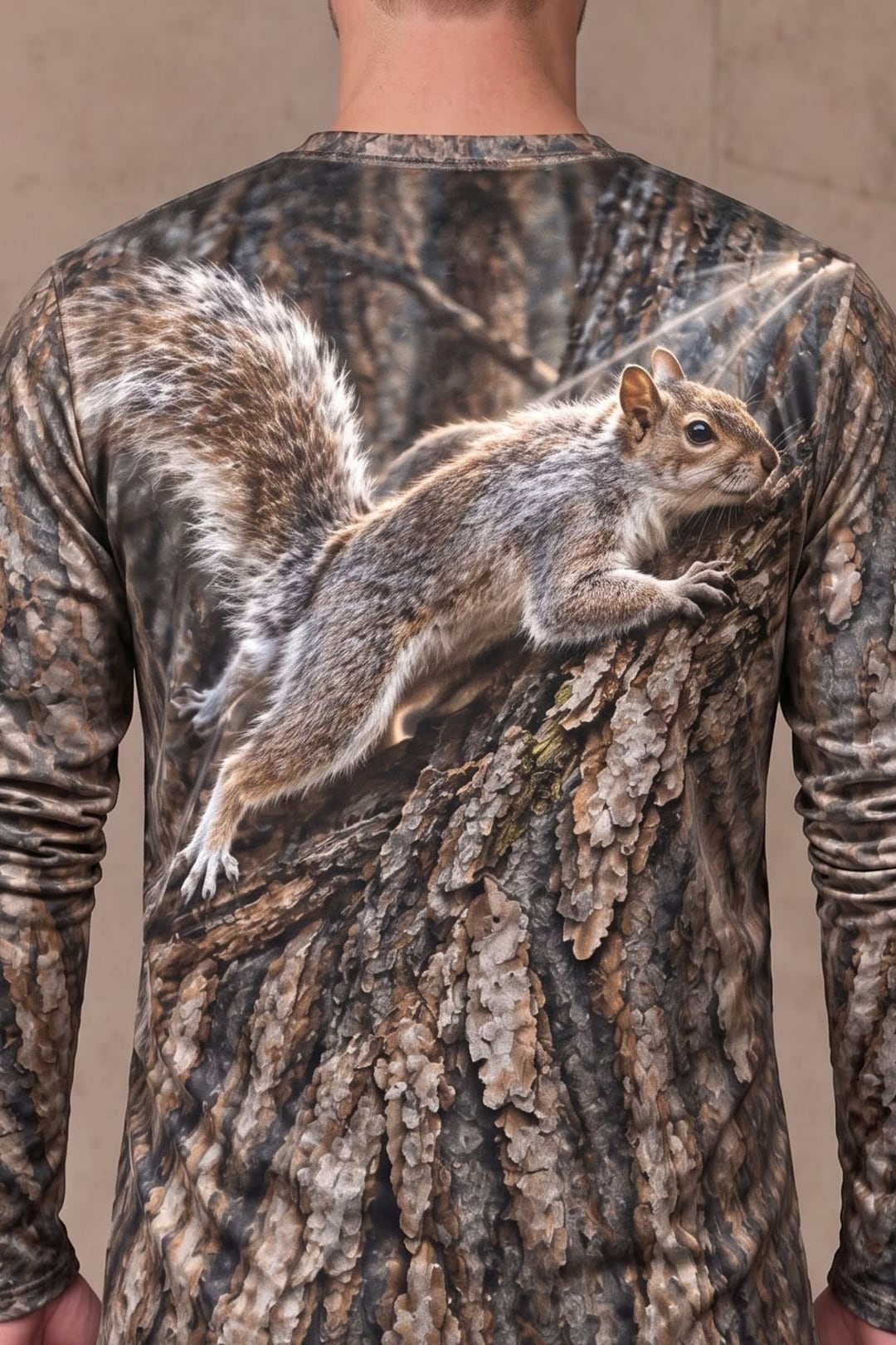 Performance Hunting Long Sleeve - Bark Shadow Squirrel Dash - ULS725K image 4