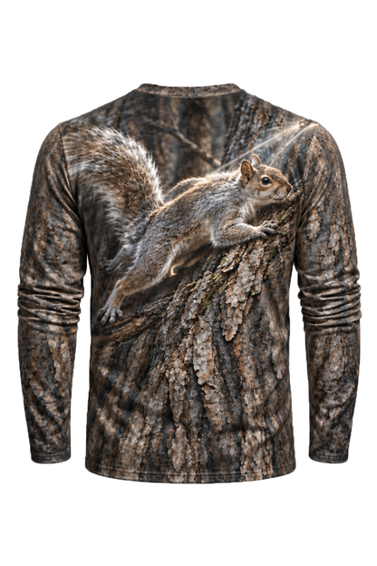 Performance Hunting Long Sleeve - Bark Shadow Squirrel Dash - ULS725K image 5