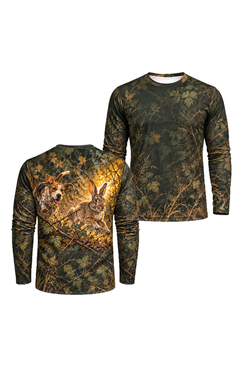Performance Hunting Long Sleeve - Briar Cover Rabbit Chase - ULS727K image 1