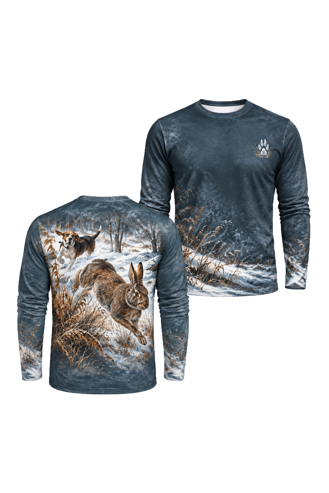 Performance Hunting Long Sleeve - Winter Brush Rabbit Pursuit - ULS731K image 1
