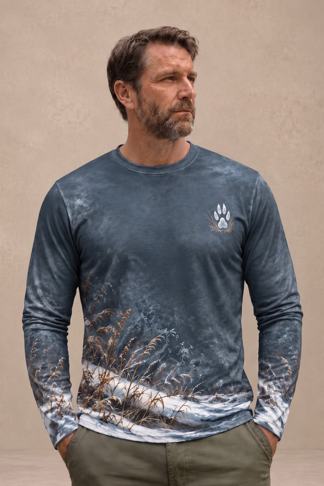 Performance Hunting Long Sleeve - Winter Brush Rabbit Pursuit - ULS731K image 3