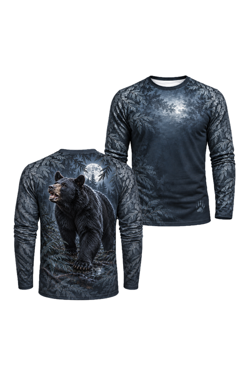Performance Hunting Long Sleeve - Moonlit Hemlock Black Bear Stalk - ULS732K image 1