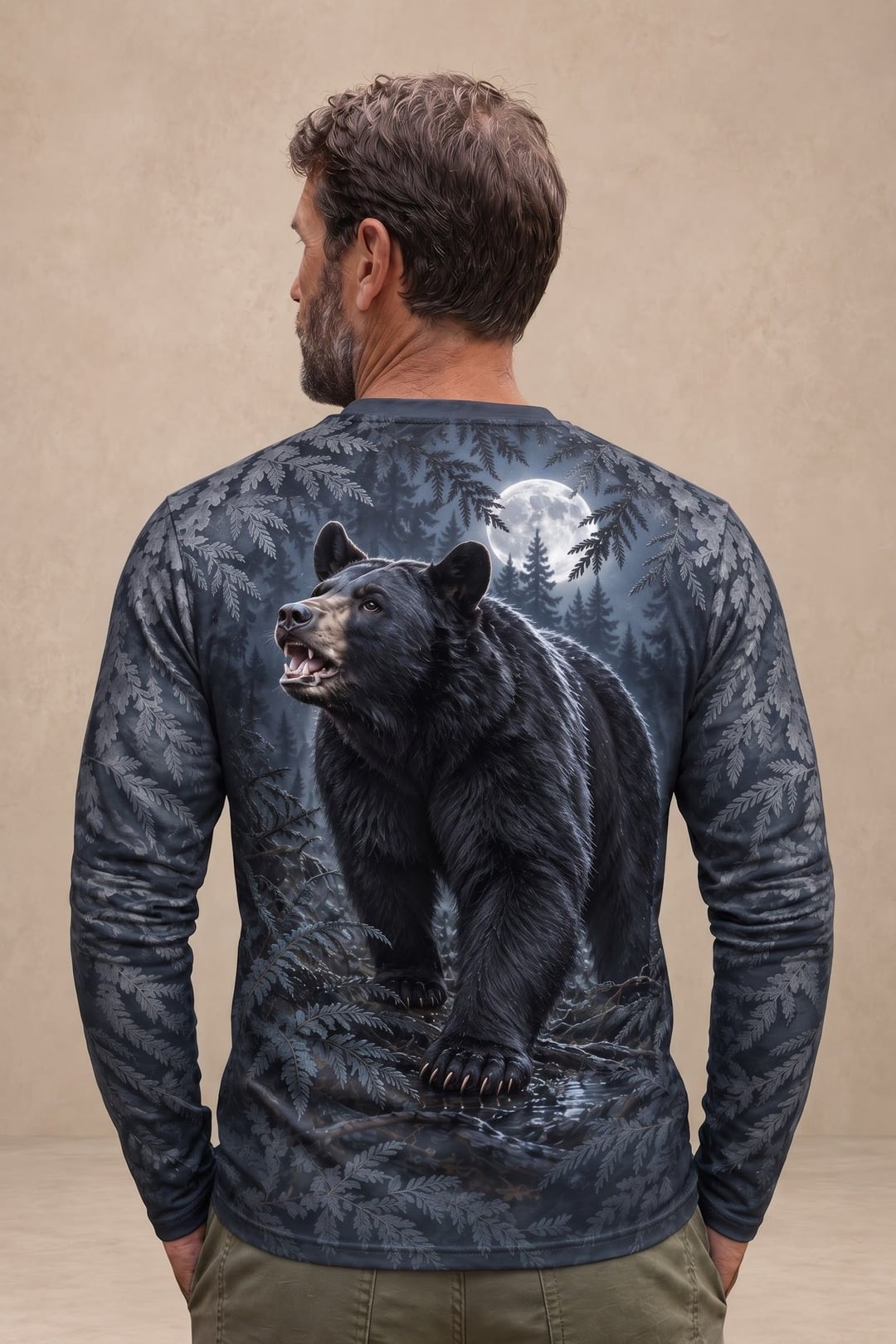 Performance Hunting Long Sleeve - Moonlit Hemlock Black Bear Stalk - ULS732K image 2