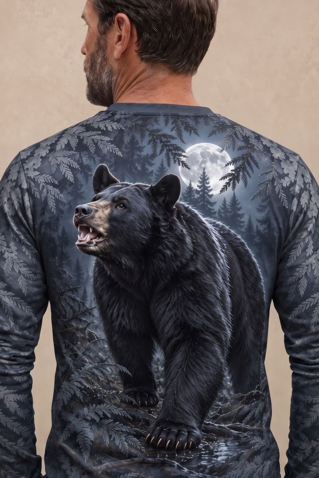 Performance Hunting Long Sleeve - Moonlit Hemlock Black Bear Stalk - ULS732K image 4