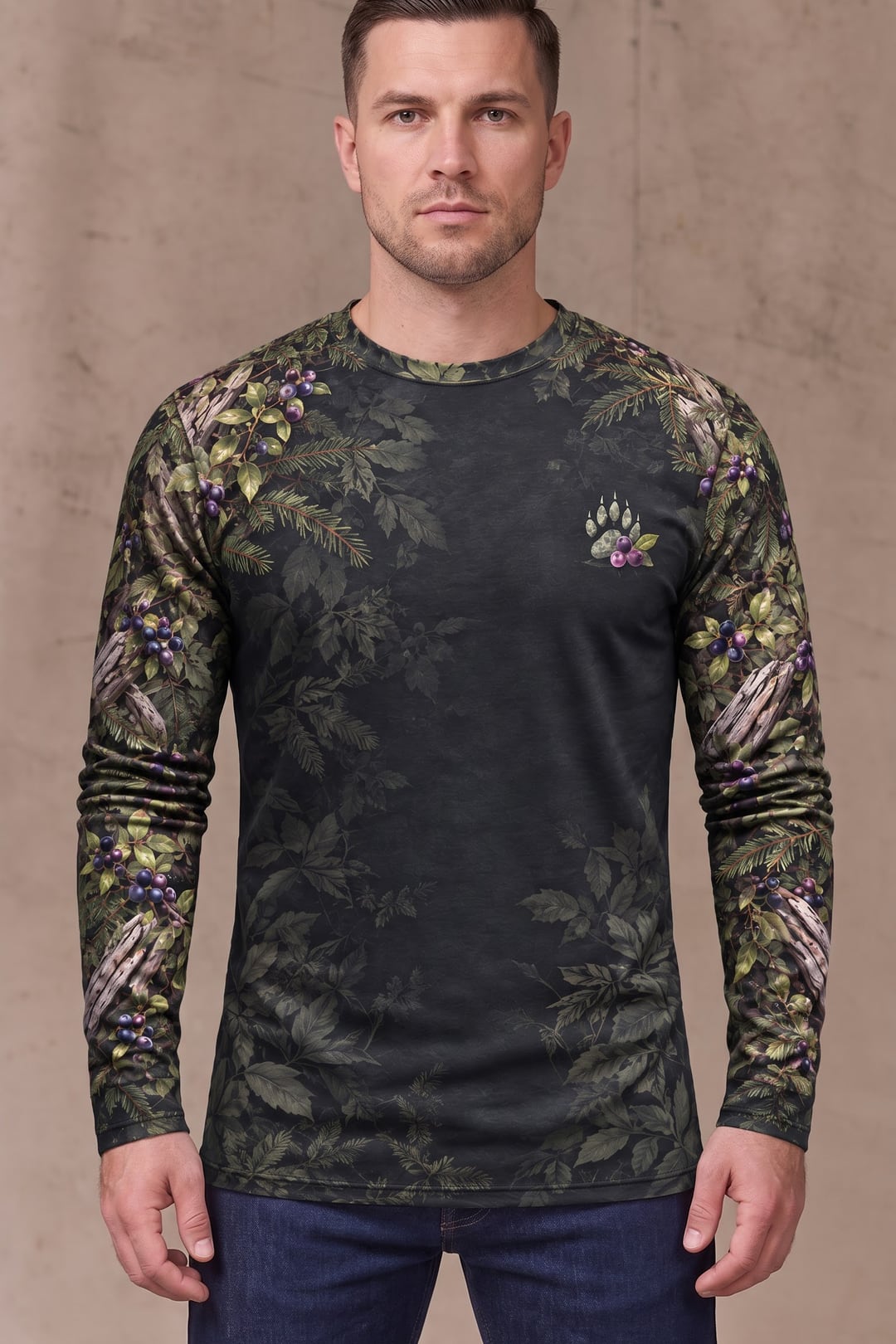 Performance Hunting Long Sleeve - Mountain Berry Bear Basin - ULS733K image 3