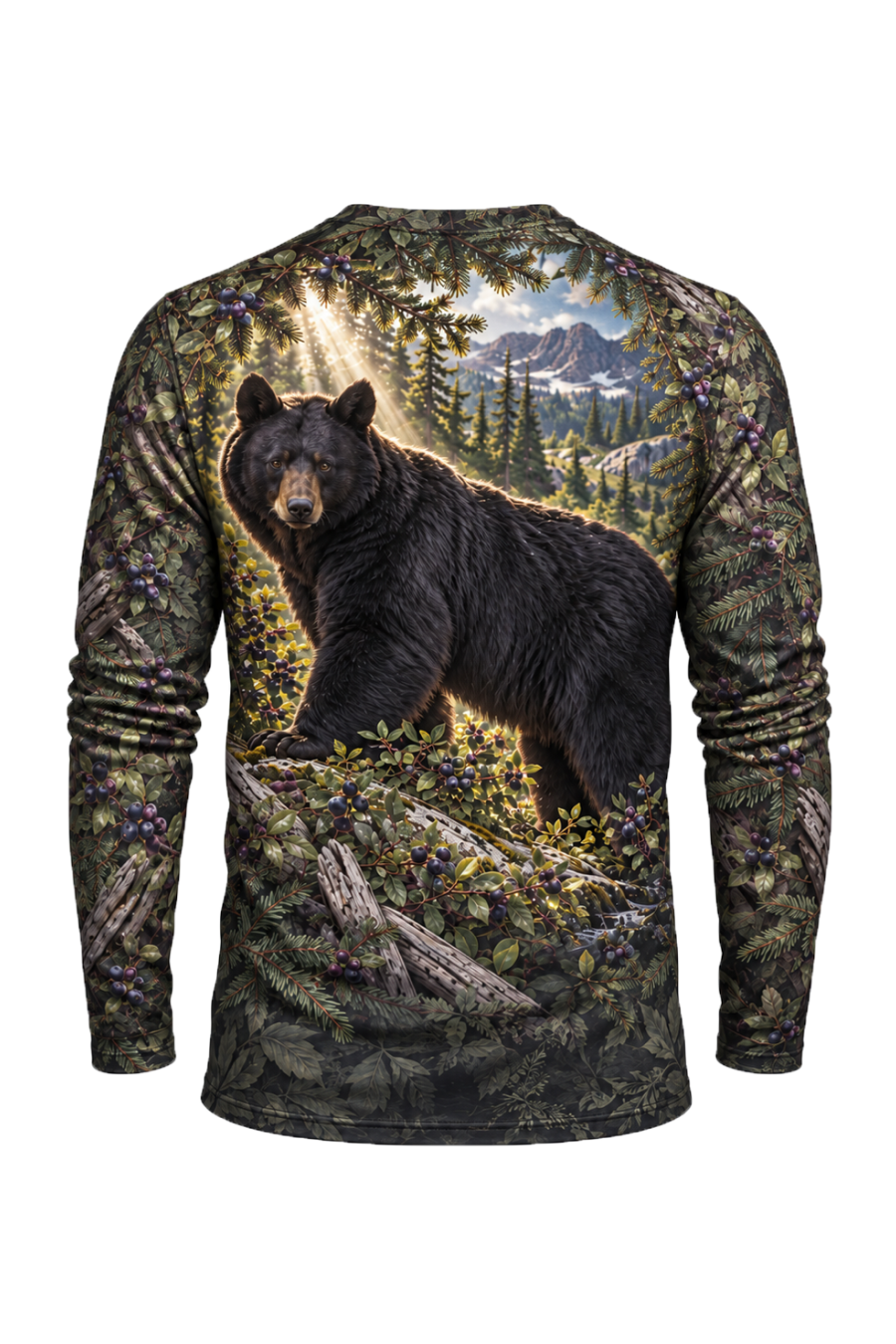 Performance Hunting Long Sleeve - Mountain Berry Bear Basin - ULS733K image 5