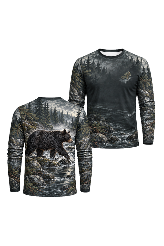 Performance Hunting Long Sleeve - Northwoods Creek Black Bear Crossing - ULS734K image 1