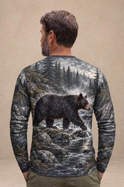 Performance Hunting Long Sleeve - Northwoods Creek Black Bear Crossing - ULS734K image 2
