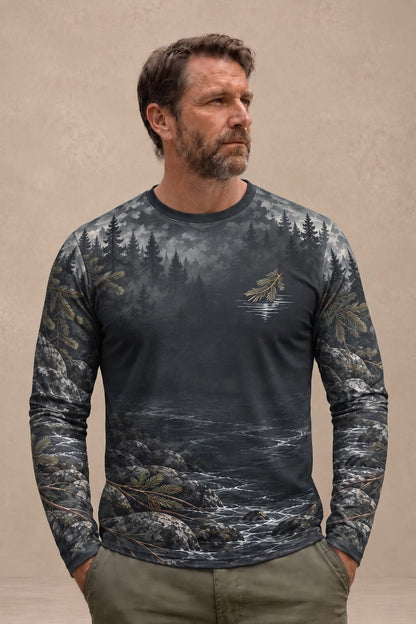 Performance Hunting Long Sleeve - Northwoods Creek Black Bear Crossing - ULS734K image 3