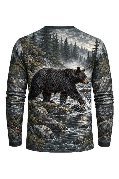 Performance Hunting Long Sleeve - Northwoods Creek Black Bear Crossing - ULS734K image 5
