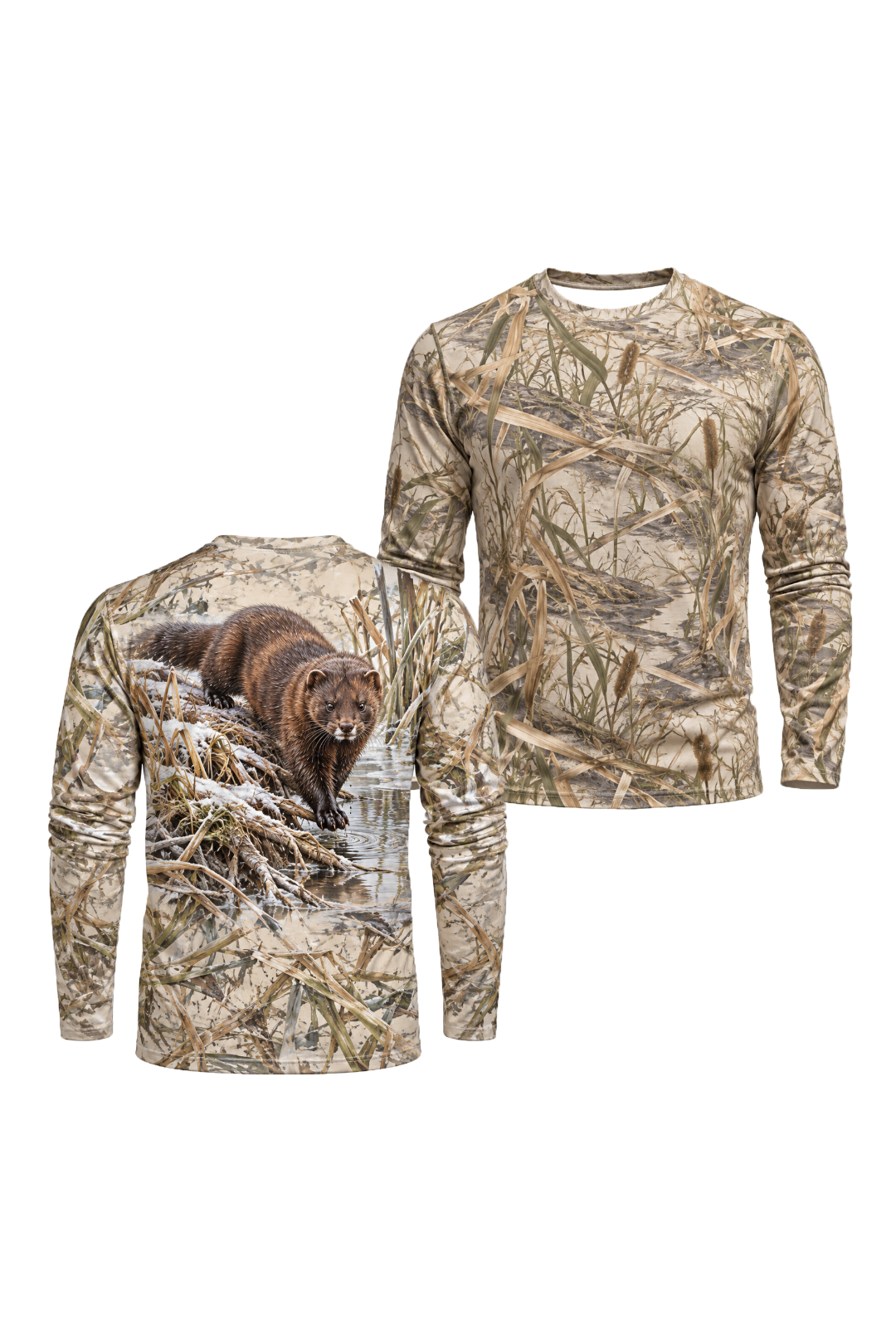 Performance Hunting Long Sleeve - Frosted Marsh Mink Prowl - ULS736K image 1