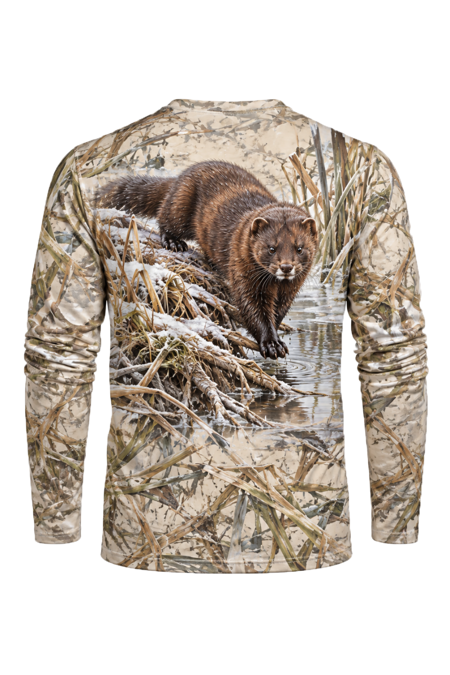 Performance Hunting Long Sleeve - Frosted Marsh Mink Prowl - ULS736K image 5