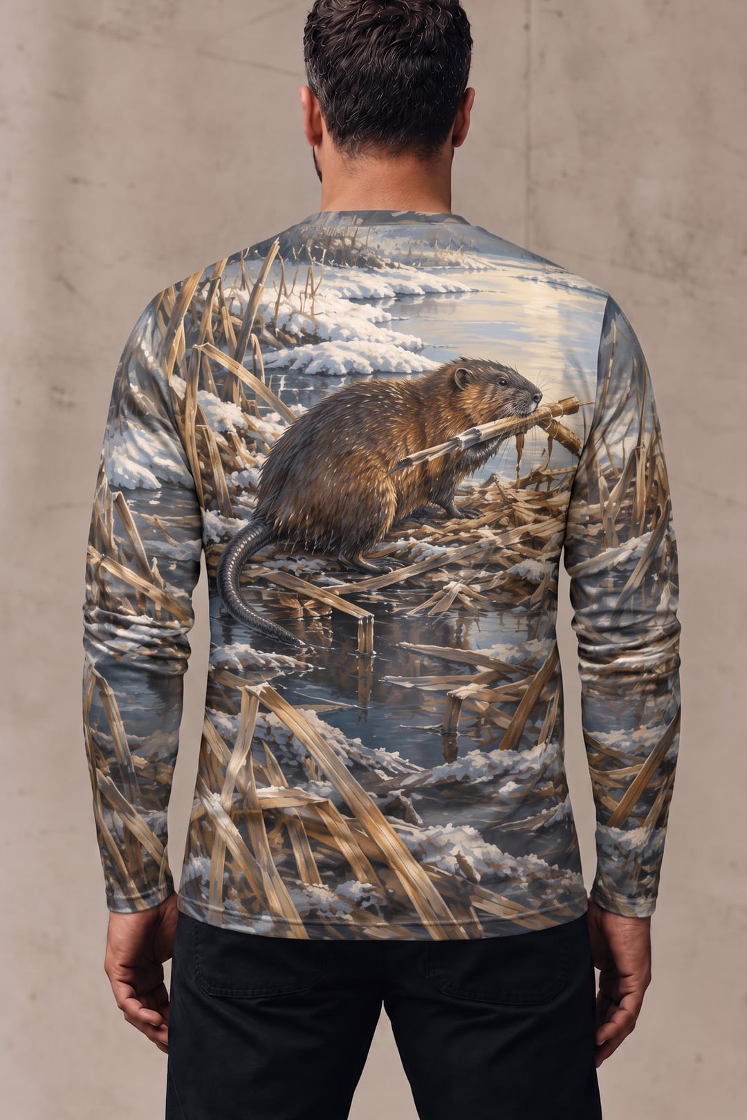 Performance Hunting Long Sleeve - Frostline Marsh Muskrat Build - ULS743K image 2