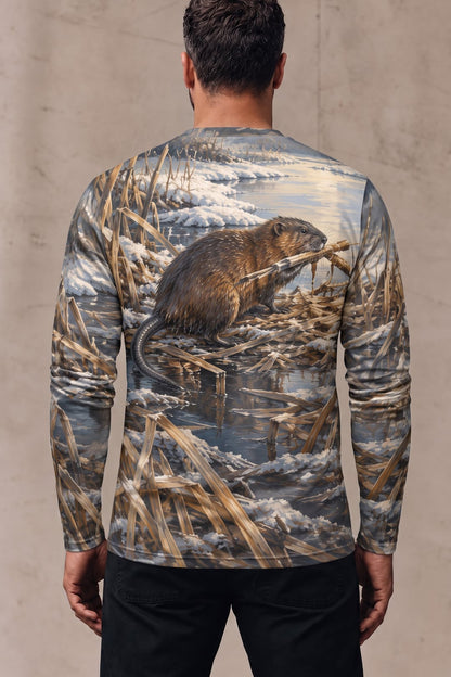 Performance Hunting Long Sleeve - Frostline Marsh Muskrat Build - ULS743K image 2