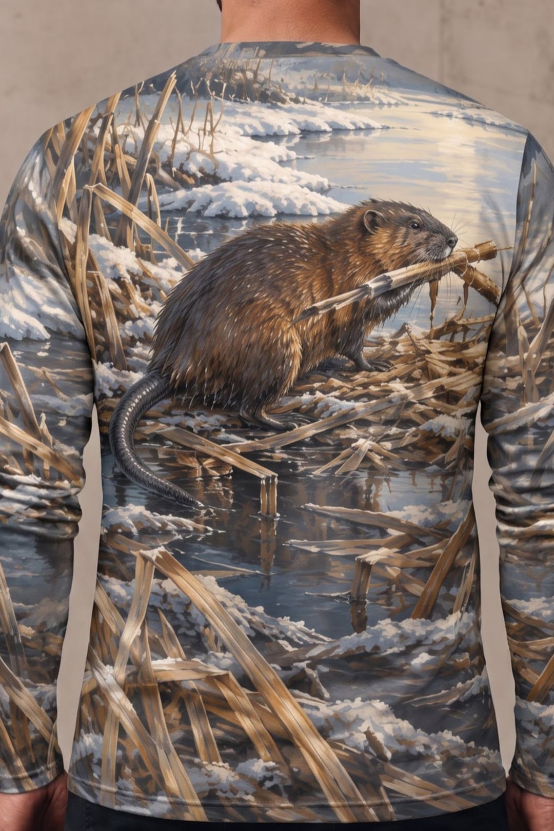 Performance Hunting Long Sleeve - Frostline Marsh Muskrat Build - ULS743K image 4