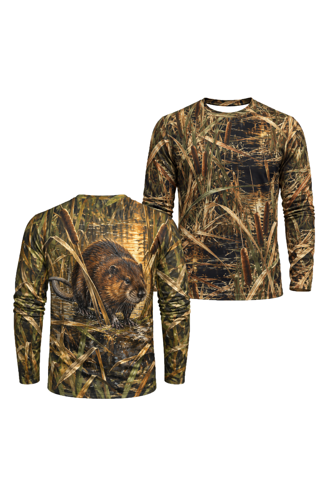 Performance Hunting Long Sleeve - Autumn Marsh Muskrat Watch - ULS744K image 1