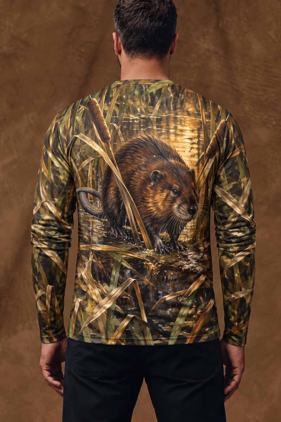 Performance Hunting Long Sleeve - Autumn Marsh Muskrat Watch - ULS744K image 2