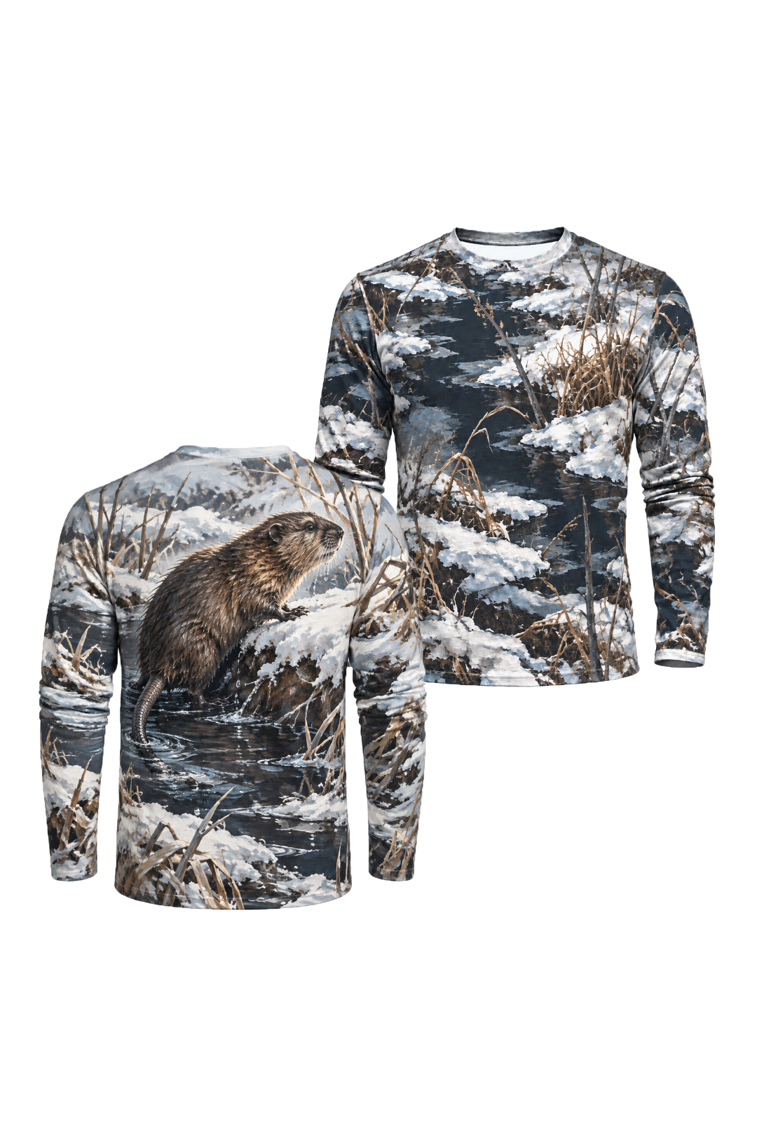 Performance Hunting Long Sleeve - Winter Bank Muskrat Climb - ULS745K image 1
