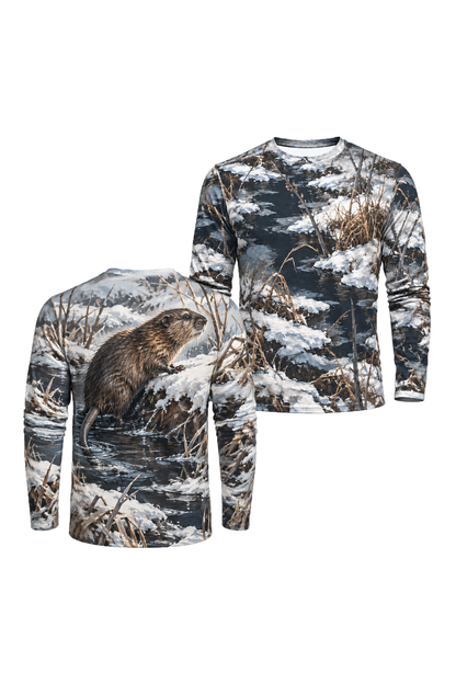 Performance Hunting Long Sleeve - Winter Bank Muskrat Climb - ULS745K image 1