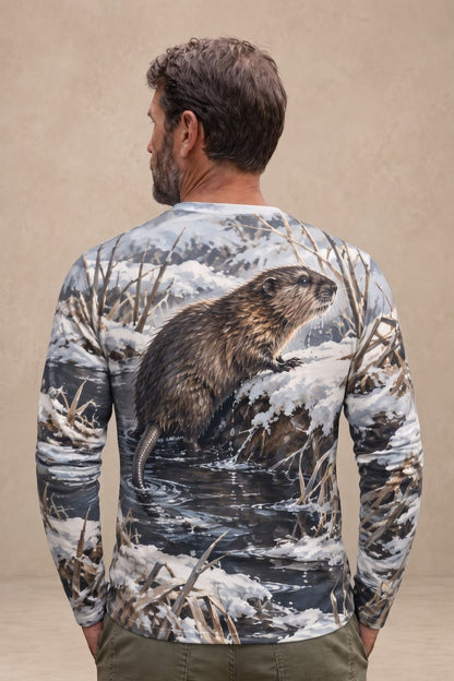 Performance Hunting Long Sleeve - Winter Bank Muskrat Climb - ULS745K image 2