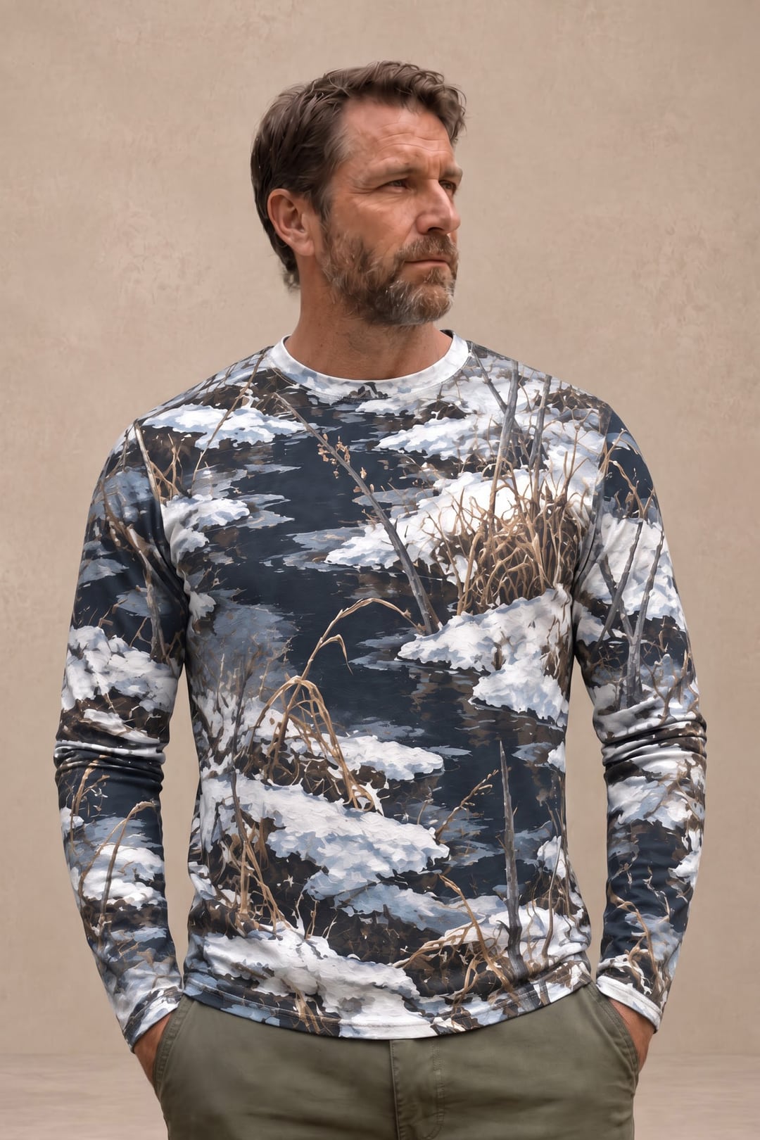 Performance Hunting Long Sleeve - Winter Bank Muskrat Climb - ULS745K image 3