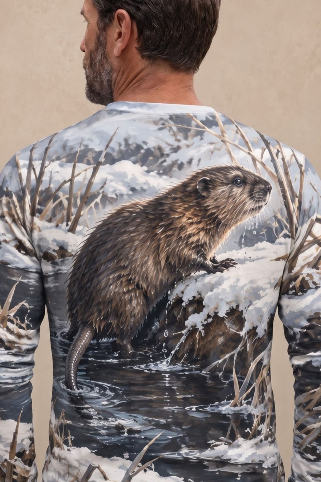 Performance Hunting Long Sleeve - Winter Bank Muskrat Climb - ULS745K image 4