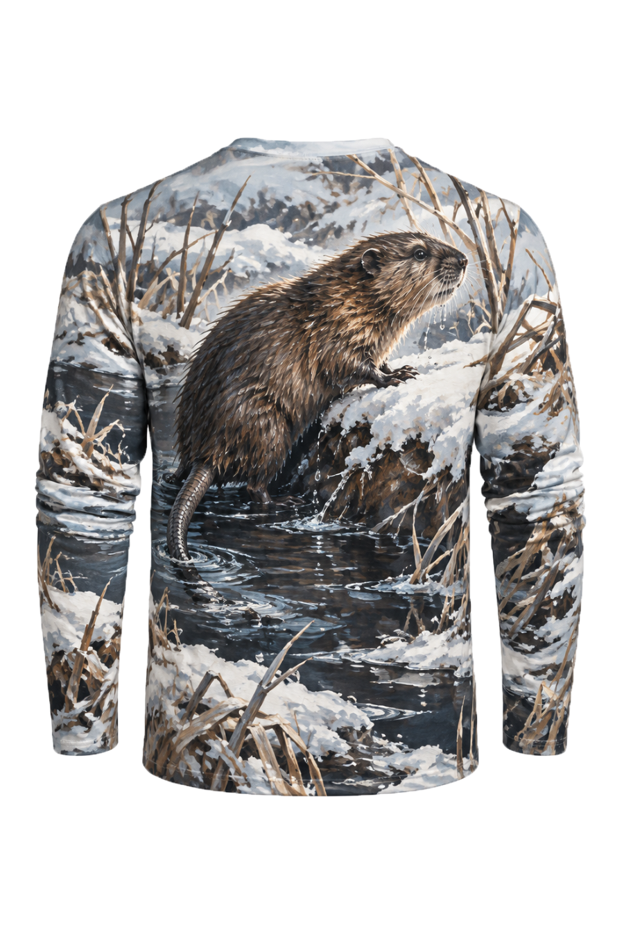 Performance Hunting Long Sleeve - Winter Bank Muskrat Climb - ULS745K image 5