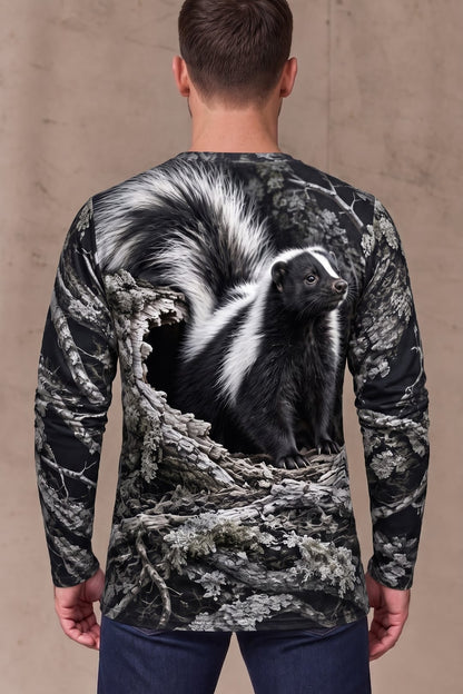 Performance Hunting Long Sleeve - Hollow Log Skunk Emerges - ULS748K image 2