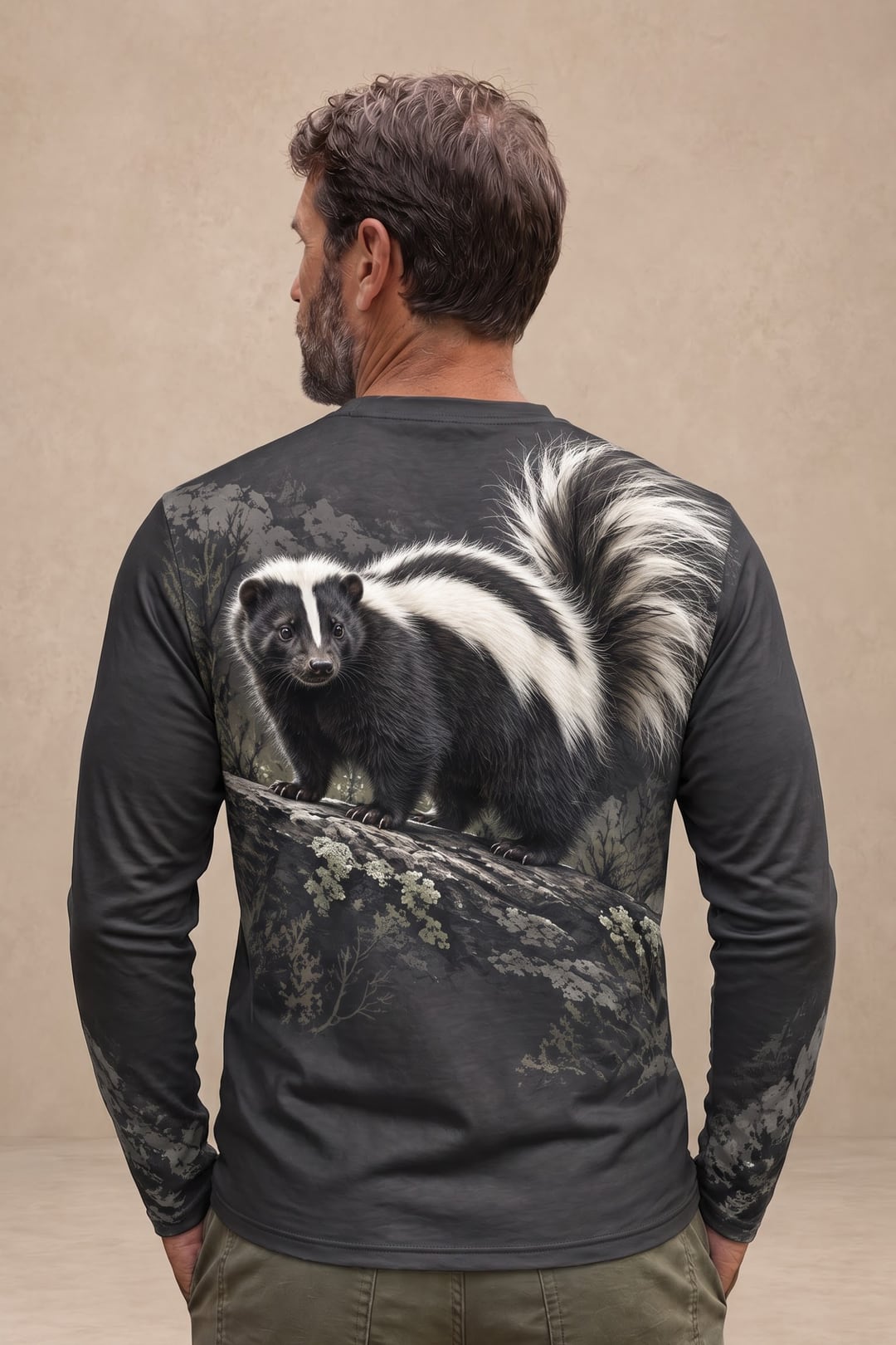 Performance Hunting Long Sleeve - Charcoal Ridge Skunk Prowl - ULS750K image 2